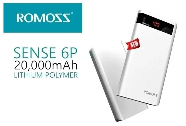 Pin dự phòng Romoss Sense 6P 20000 mAh